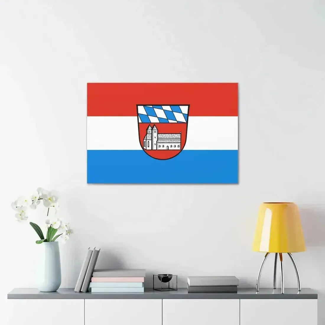 Flag of Cham Germany - Canvas Wall Art - The Sticker Space