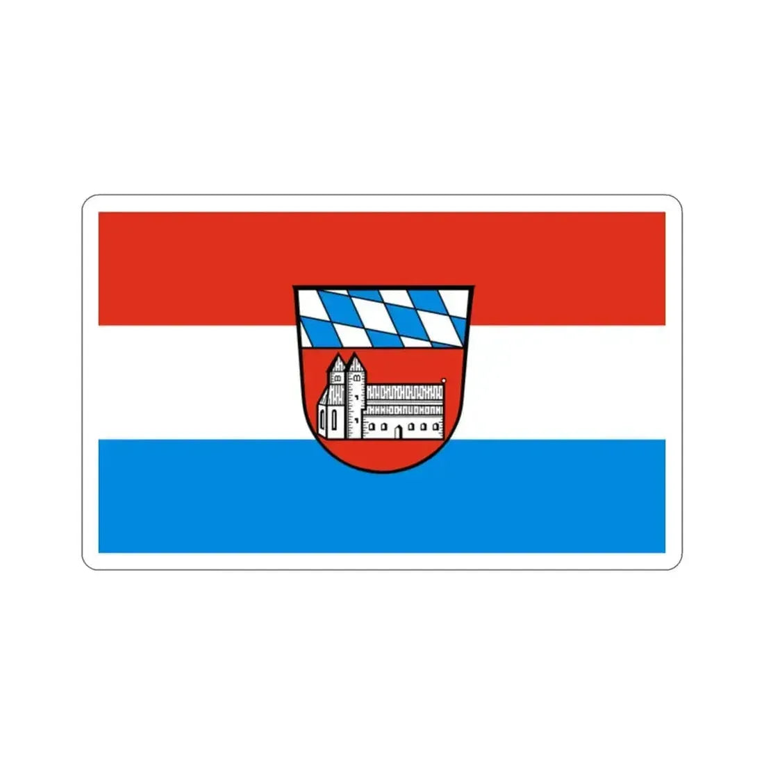 Flag of Cham Germany STICKER Vinyl Die-Cut Decal 2 Inch - The Sticker Space