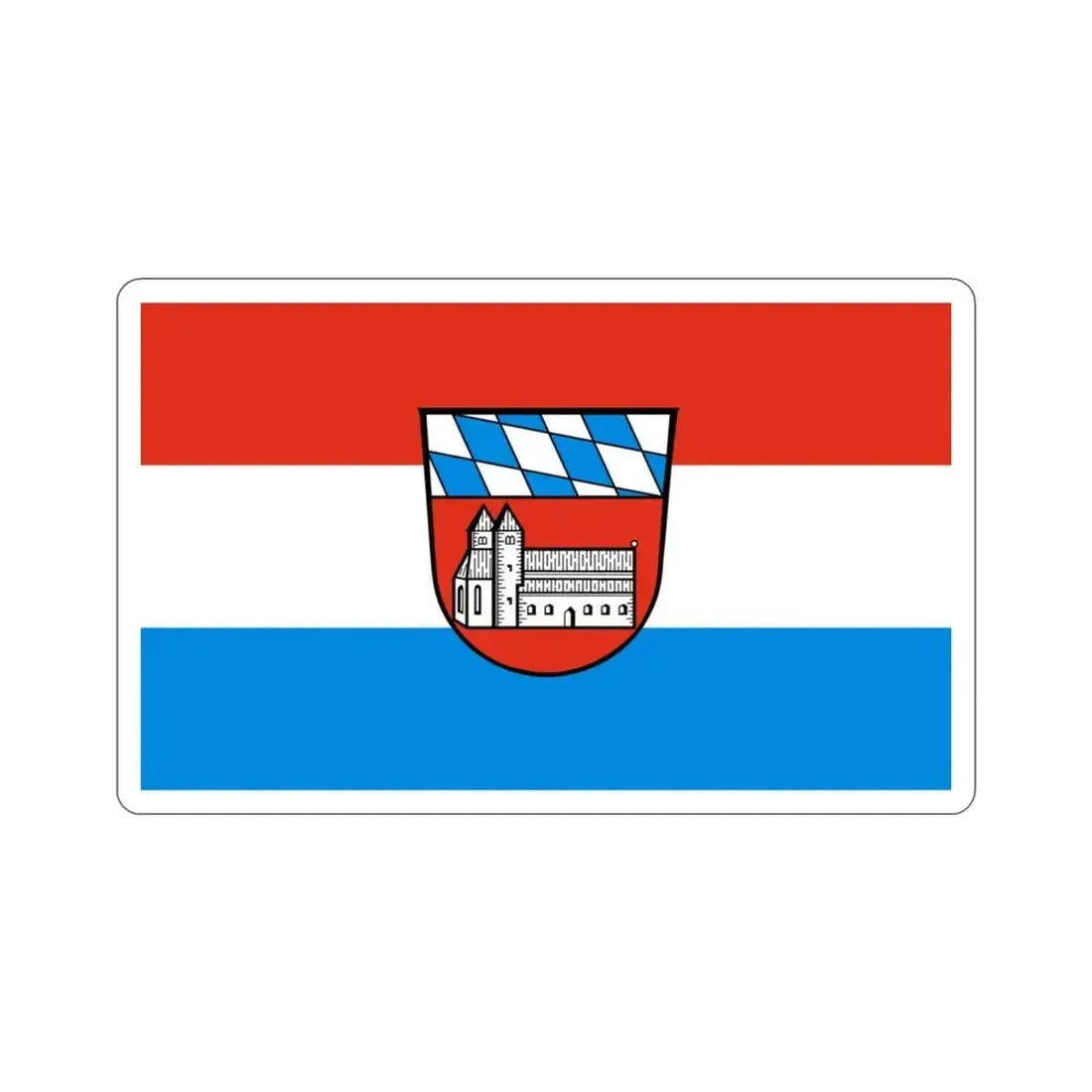 Flag of Cham Germany STICKER Vinyl Die-Cut Decal 3 Inch - The Sticker Space