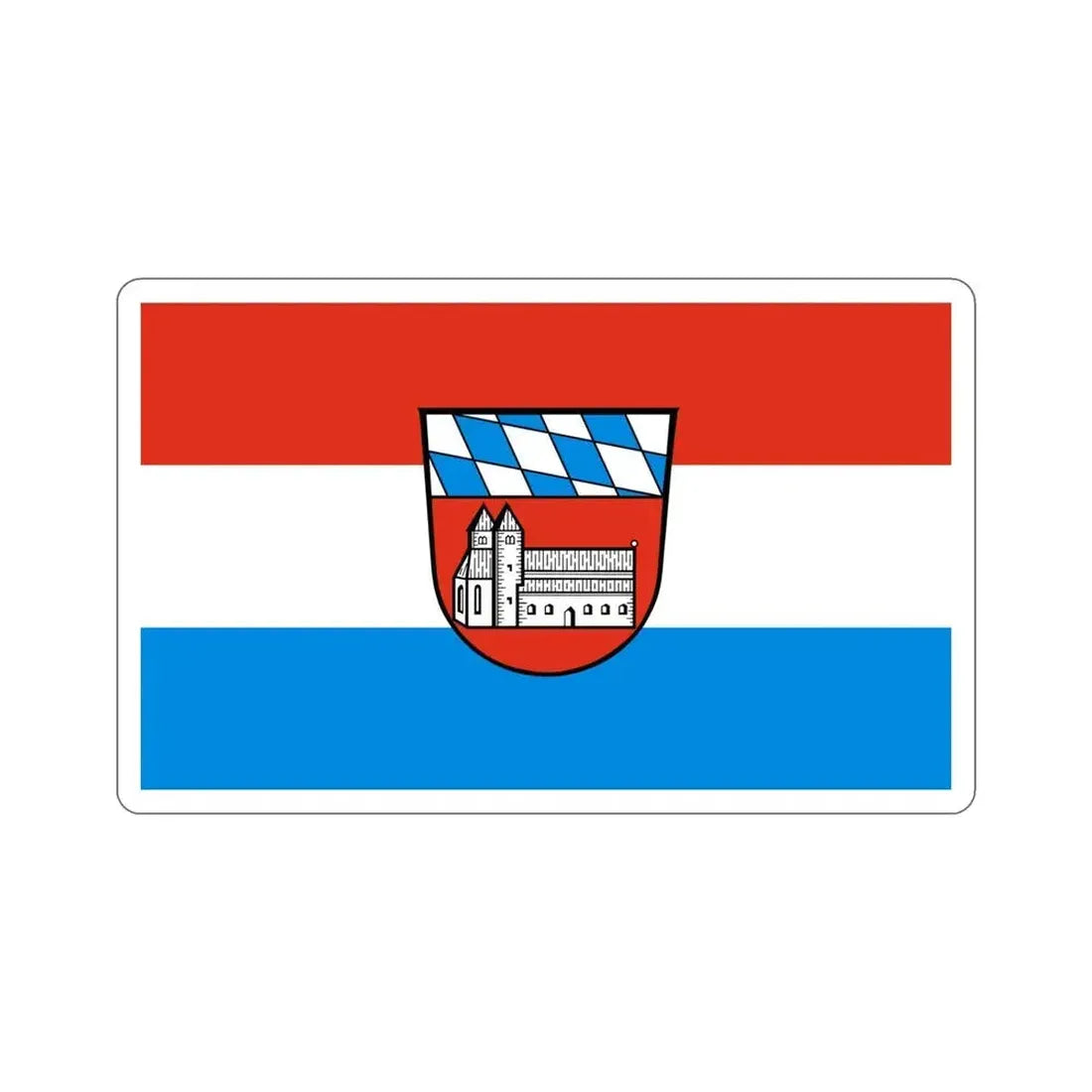 Flag of Cham Germany STICKER Vinyl Die-Cut Decal 5 Inch - The Sticker Space