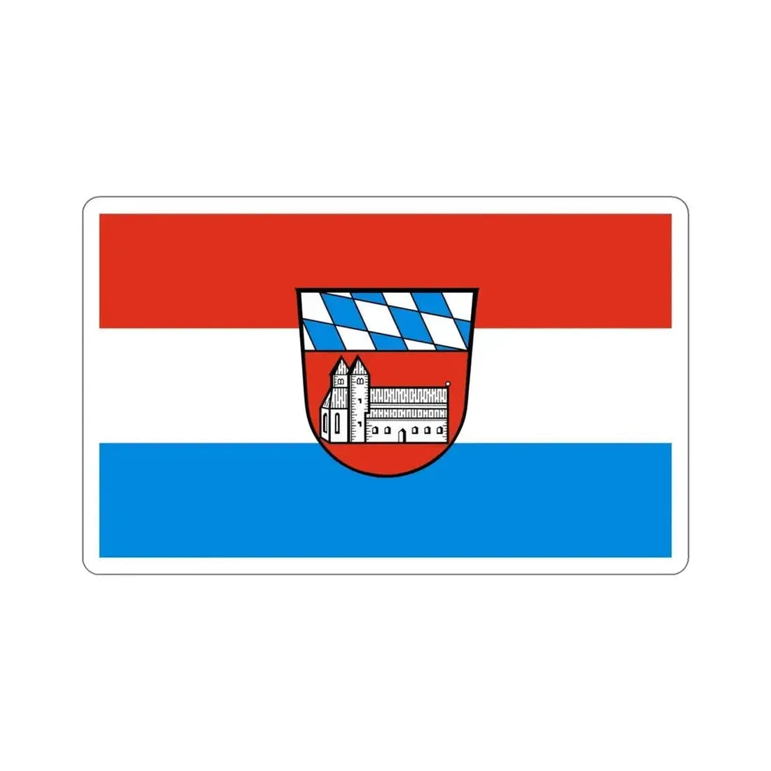 Flag of Cham Germany STICKER Vinyl Die-Cut Decal 6 Inch - The Sticker Space