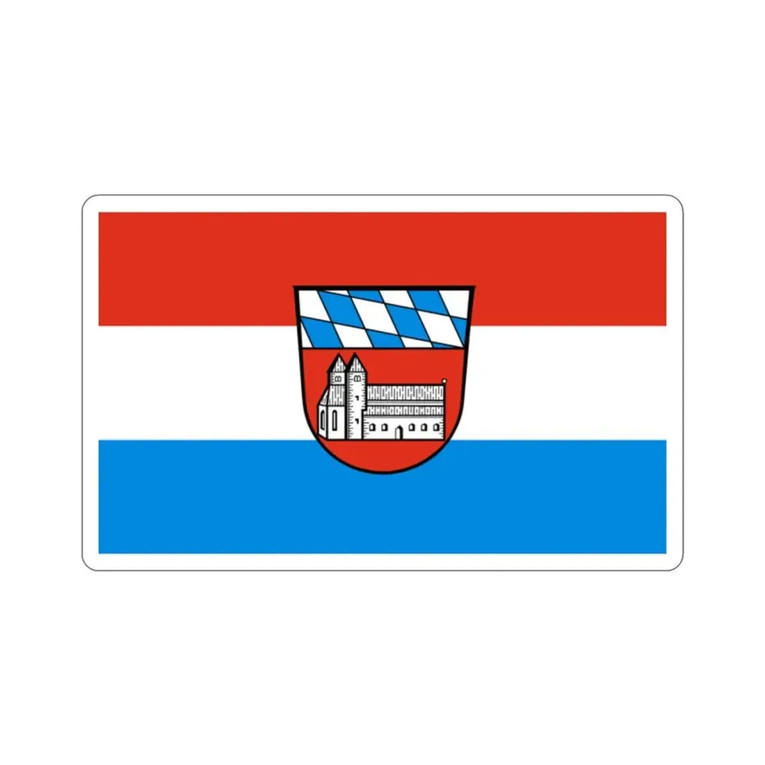 Flag of Cham Germany STICKER Vinyl Die-Cut Decal - The Sticker Space