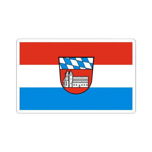 Flag of Cham Germany - STICKER Vinyl Kiss-Cut Decal 2 Inch White - The Sticker Space