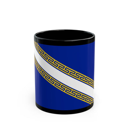 Flag of Champagne Ardenne France - Black Coffee Mug-11oz-The Sticker Space