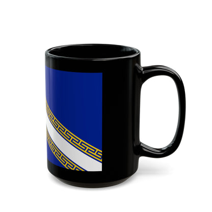 Flag of Champagne Ardenne France - Black Coffee Mug-The Sticker Space