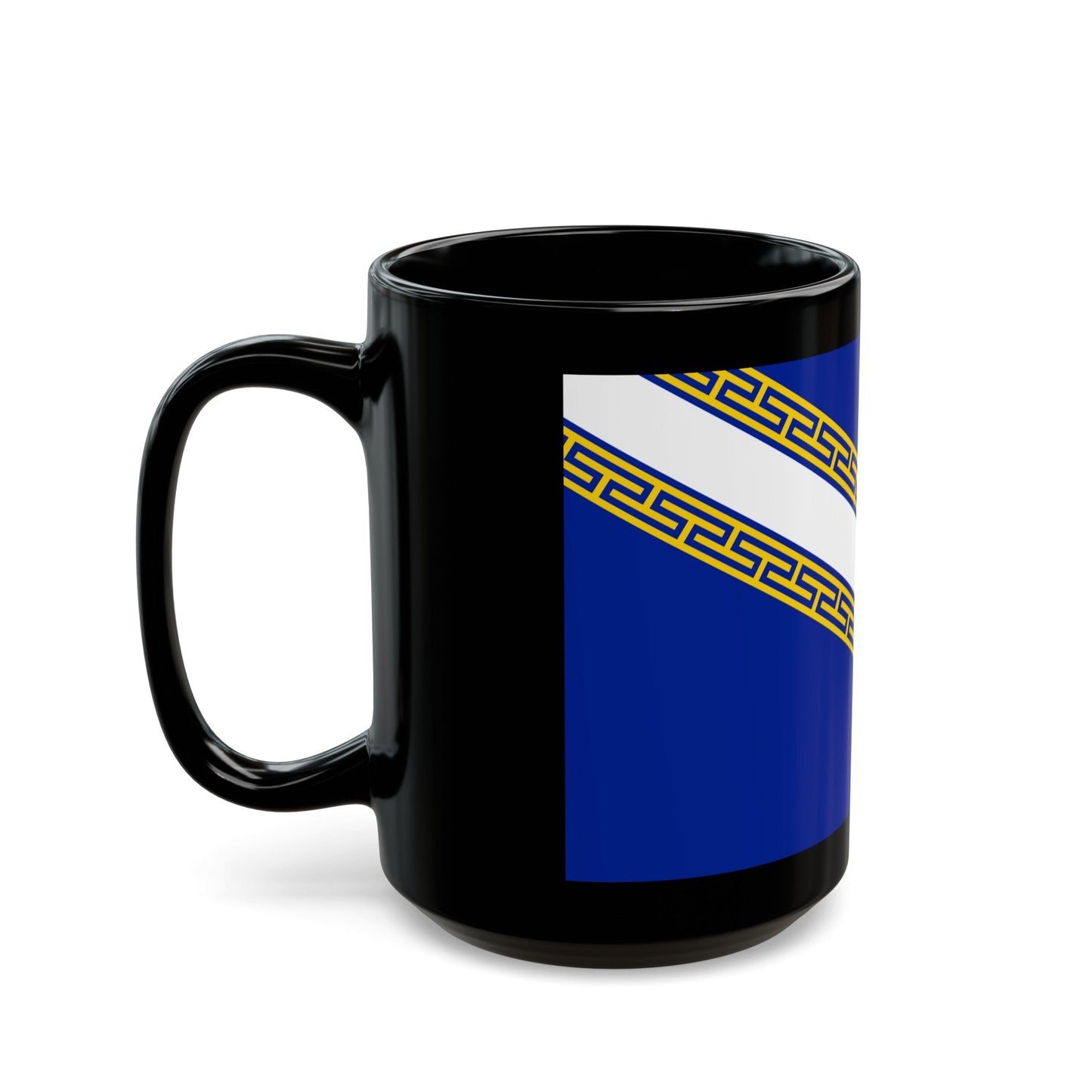 Flag of Champagne Ardenne France - Black Coffee Mug-The Sticker Space