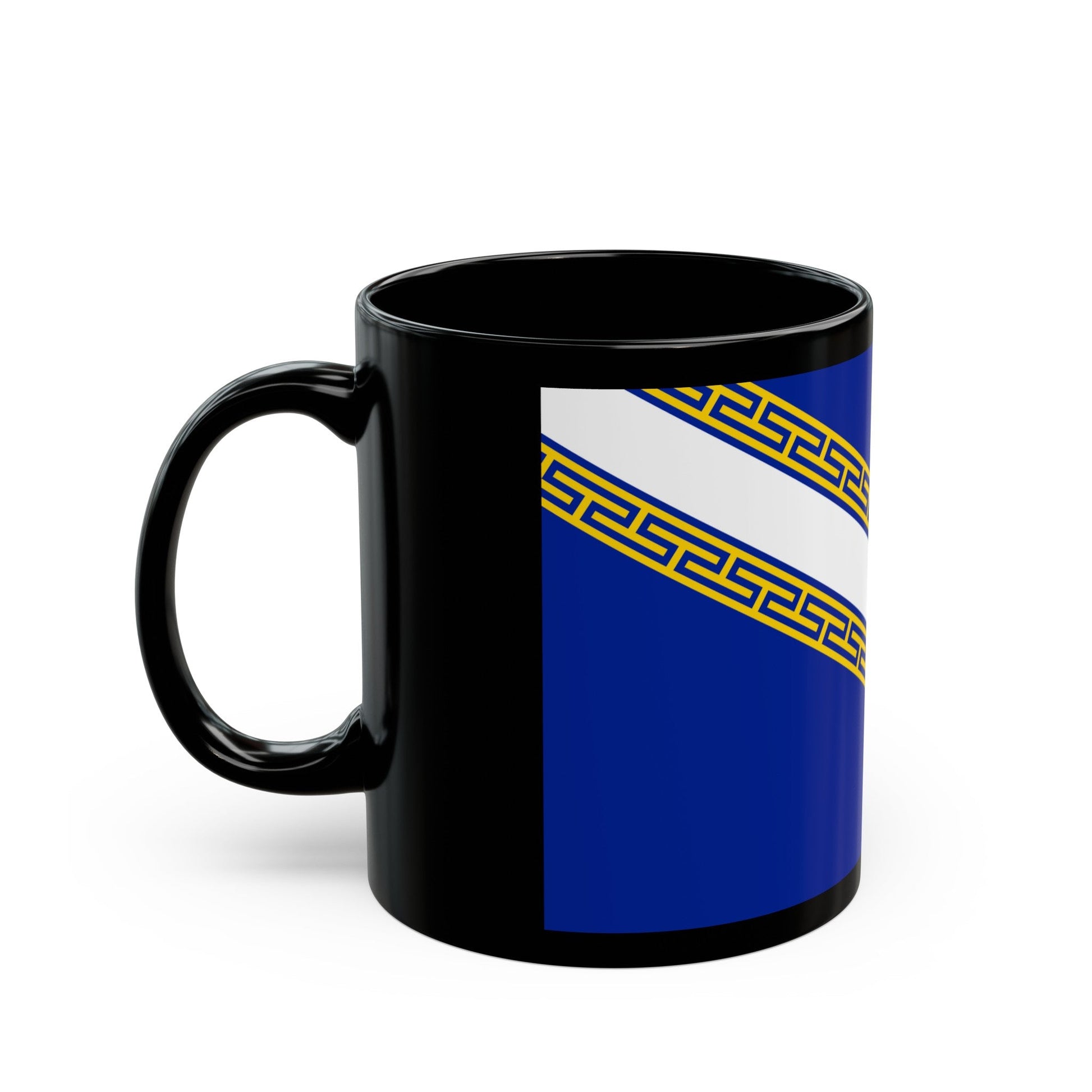 Flag of Champagne Ardenne France - Black Coffee Mug-The Sticker Space