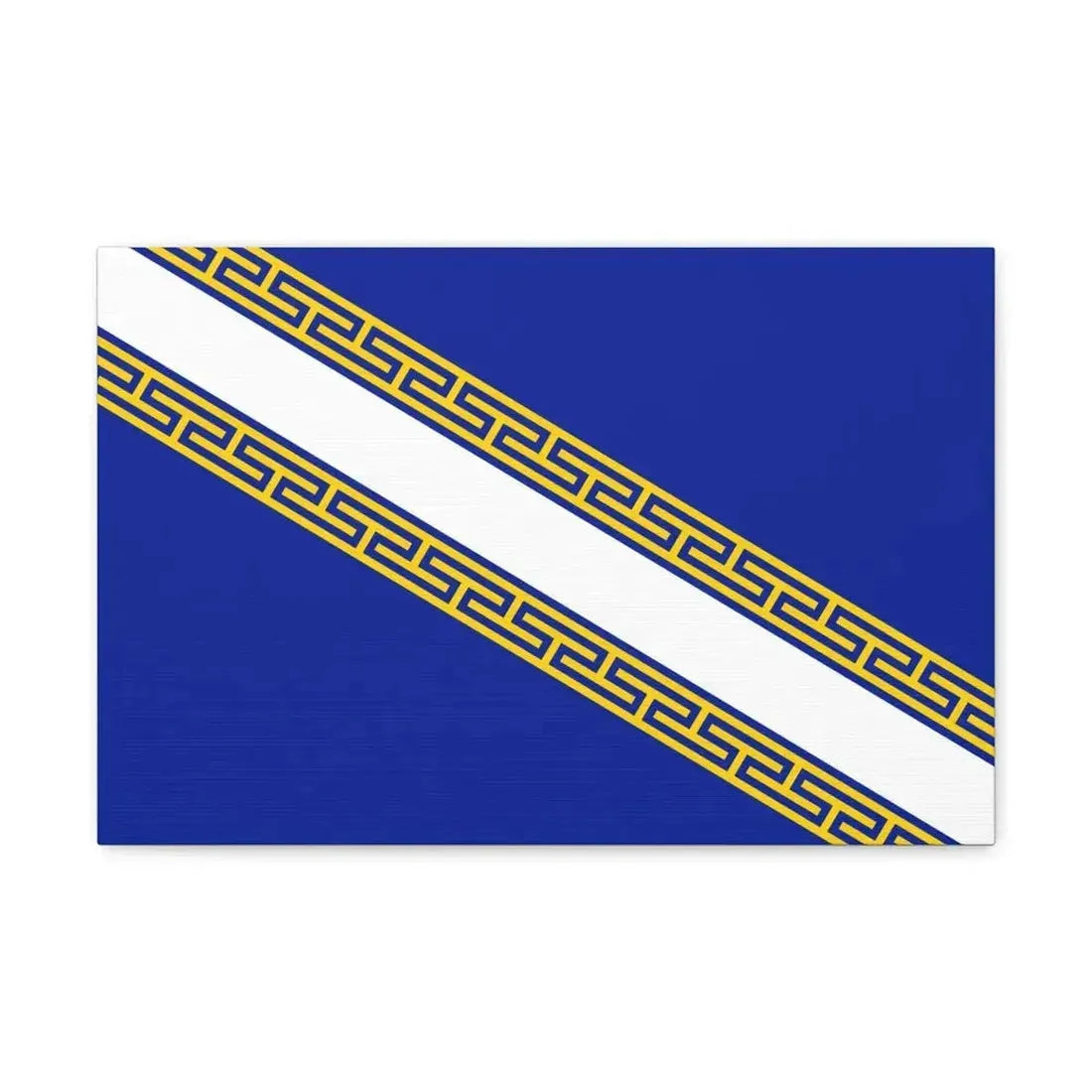 Flag of Champagne Ardenne France - Canvas Wall Art 18″ x 12″ 1.25" - The Sticker Space