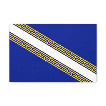 Flag of Champagne Ardenne France - Canvas Wall Art 18″ x 12″ 1.25" - The Sticker Space