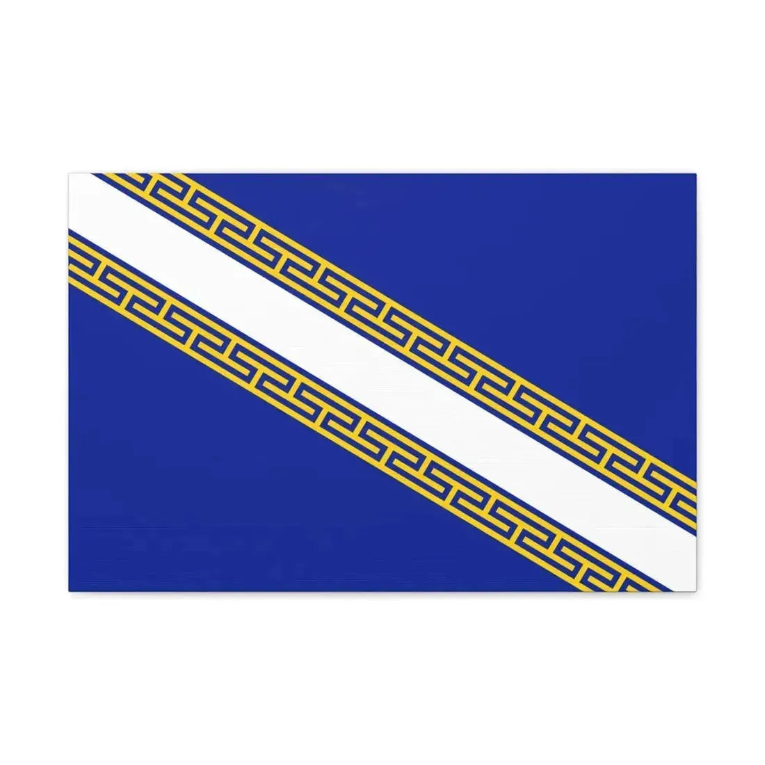 Flag of Champagne Ardenne France - Canvas Wall Art 24″ x 16″ 1.25" - The Sticker Space