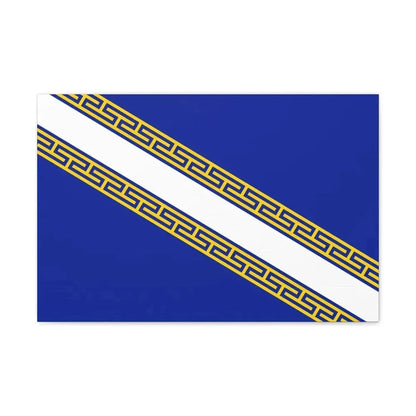 Flag of Champagne Ardenne France - Canvas Wall Art 24″ x 16″ 1.25" - The Sticker Space