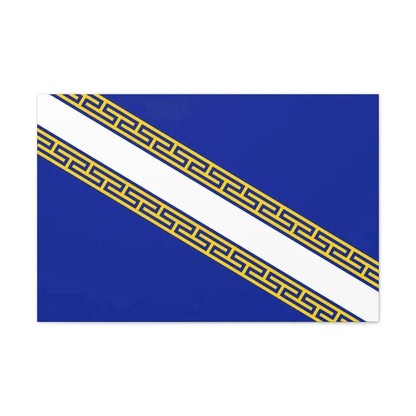 Flag of Champagne Ardenne France - Canvas Wall Art 30" x 20" 1.25" - The Sticker Space