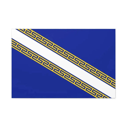 Flag of Champagne Ardenne France - Canvas Wall Art 36" x 24" 1.25" - The Sticker Space