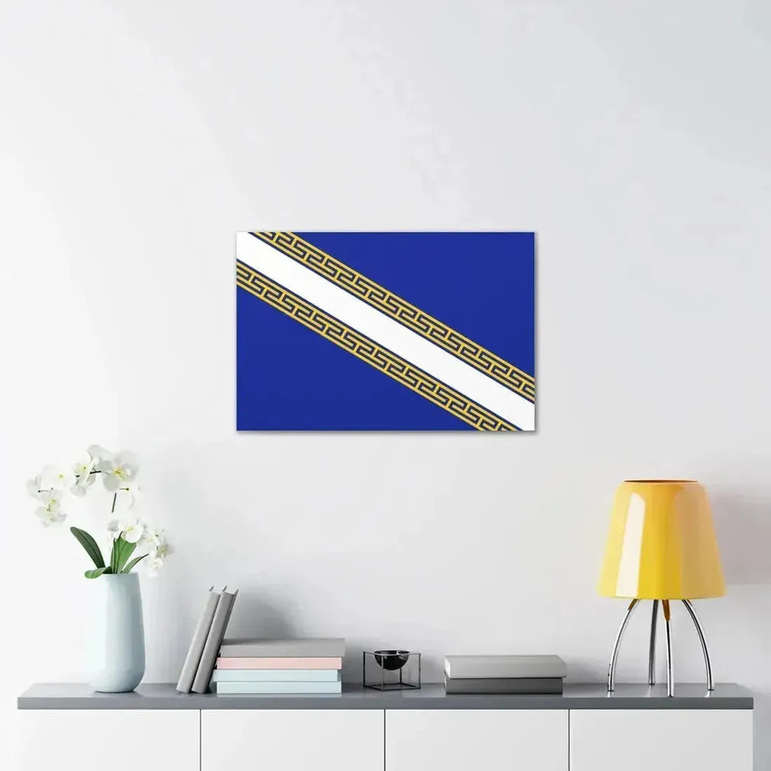 Flag of Champagne Ardenne France - Canvas Wall Art - The Sticker Space