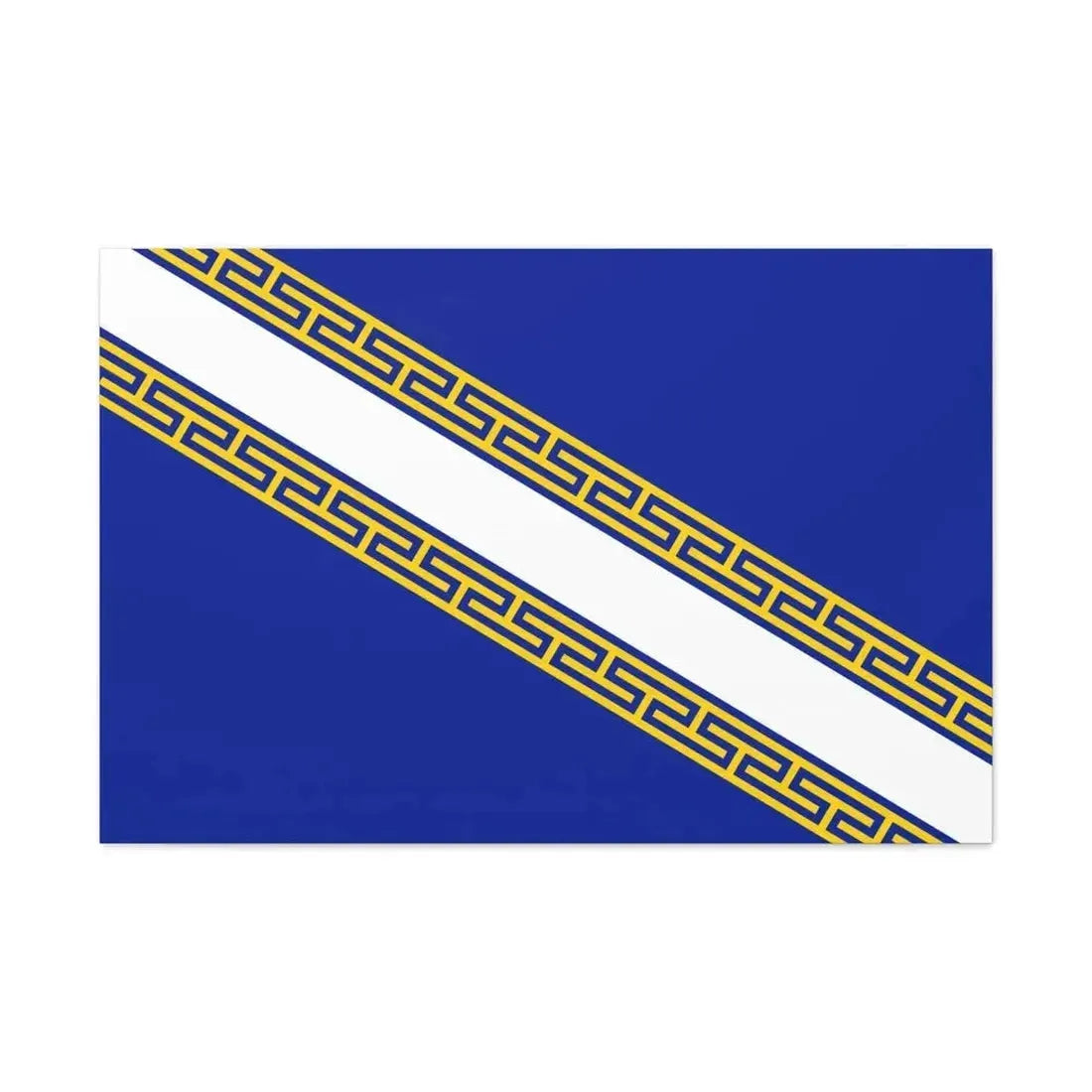 Flag of Champagne Ardenne France - Canvas Wall Art - The Sticker Space