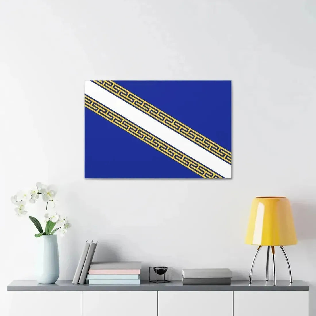 Flag of Champagne Ardenne France - Canvas Wall Art - The Sticker Space