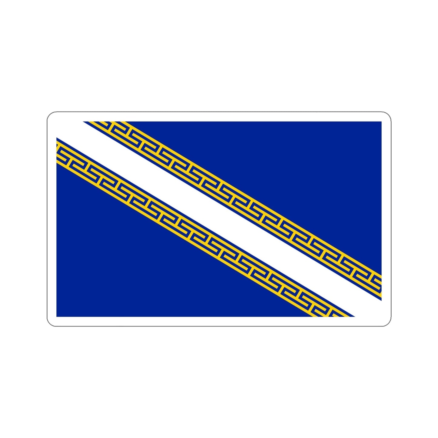 Flag of Champagne Ardenne France STICKER Vinyl Die-Cut Decal-4 Inch-The Sticker Space