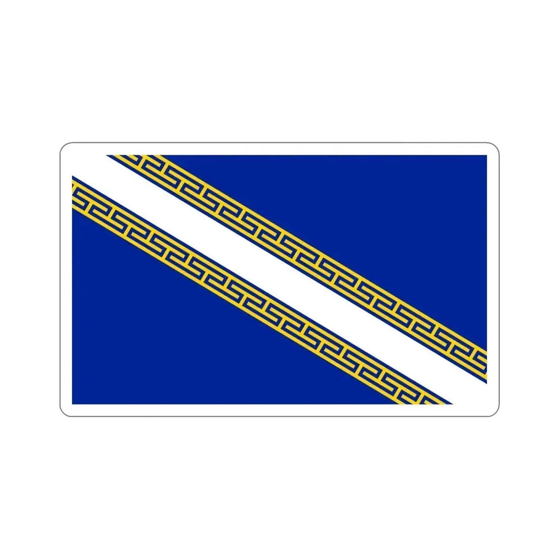 Flag of Champagne Ardenne France STICKER Vinyl Die-Cut Decal 4 Inch - The Sticker Space