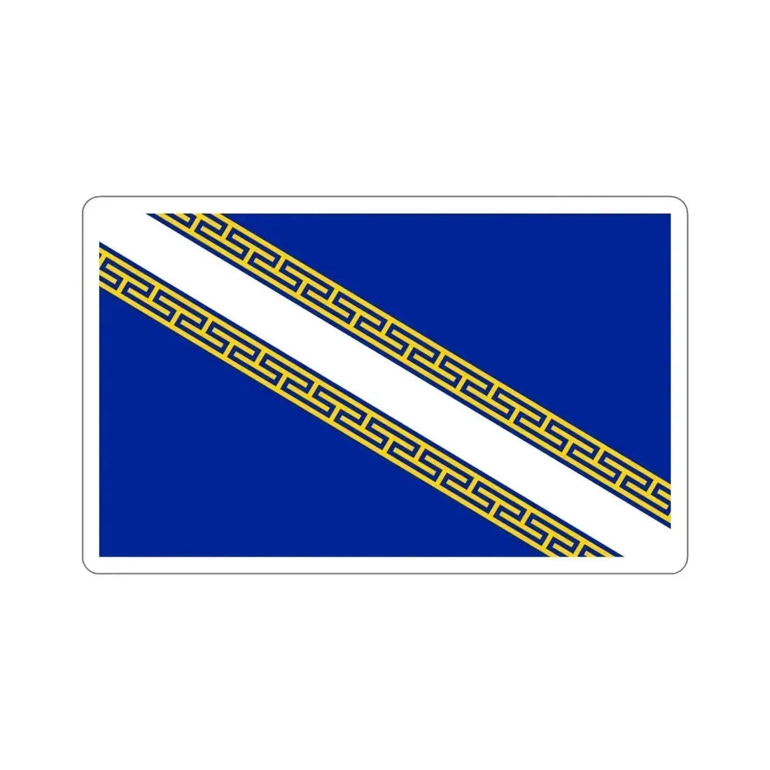 Flag of Champagne Ardenne France STICKER Vinyl Die-Cut Decal 5 Inch - The Sticker Space