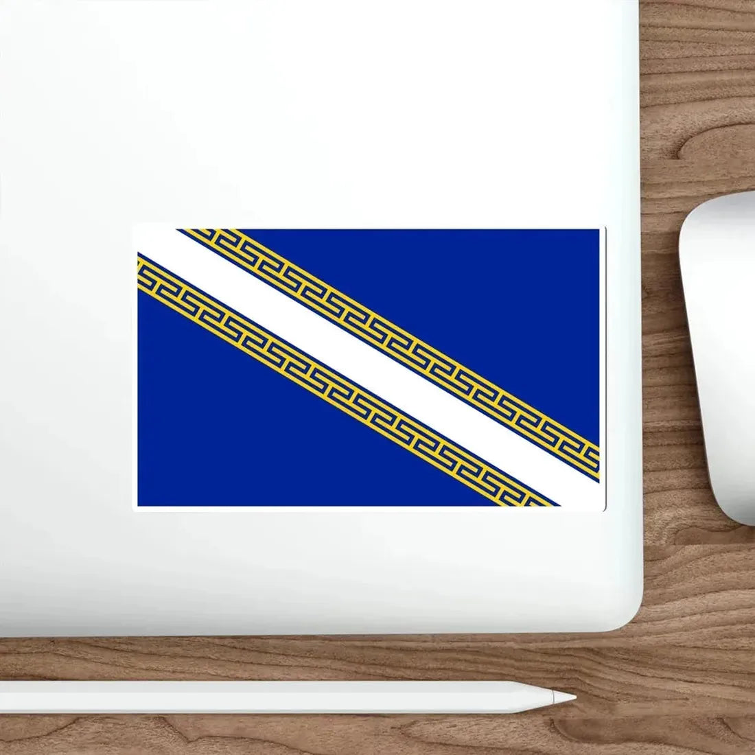 Flag of Champagne Ardenne France STICKER Vinyl Die-Cut Decal - The Sticker Space