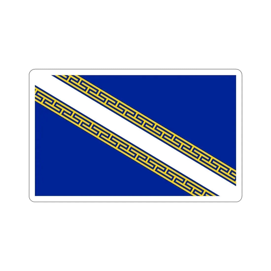 Flag of Champagne Ardenne France STICKER Vinyl Die-Cut Decal - The Sticker Space
