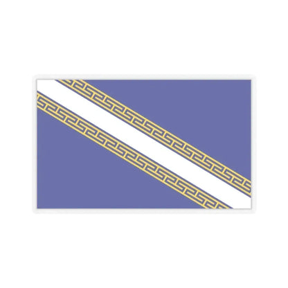 Flag of Champagne Ardenne France - STICKER Vinyl Kiss-Cut Decal 2 Inch Transparent - The Sticker Space