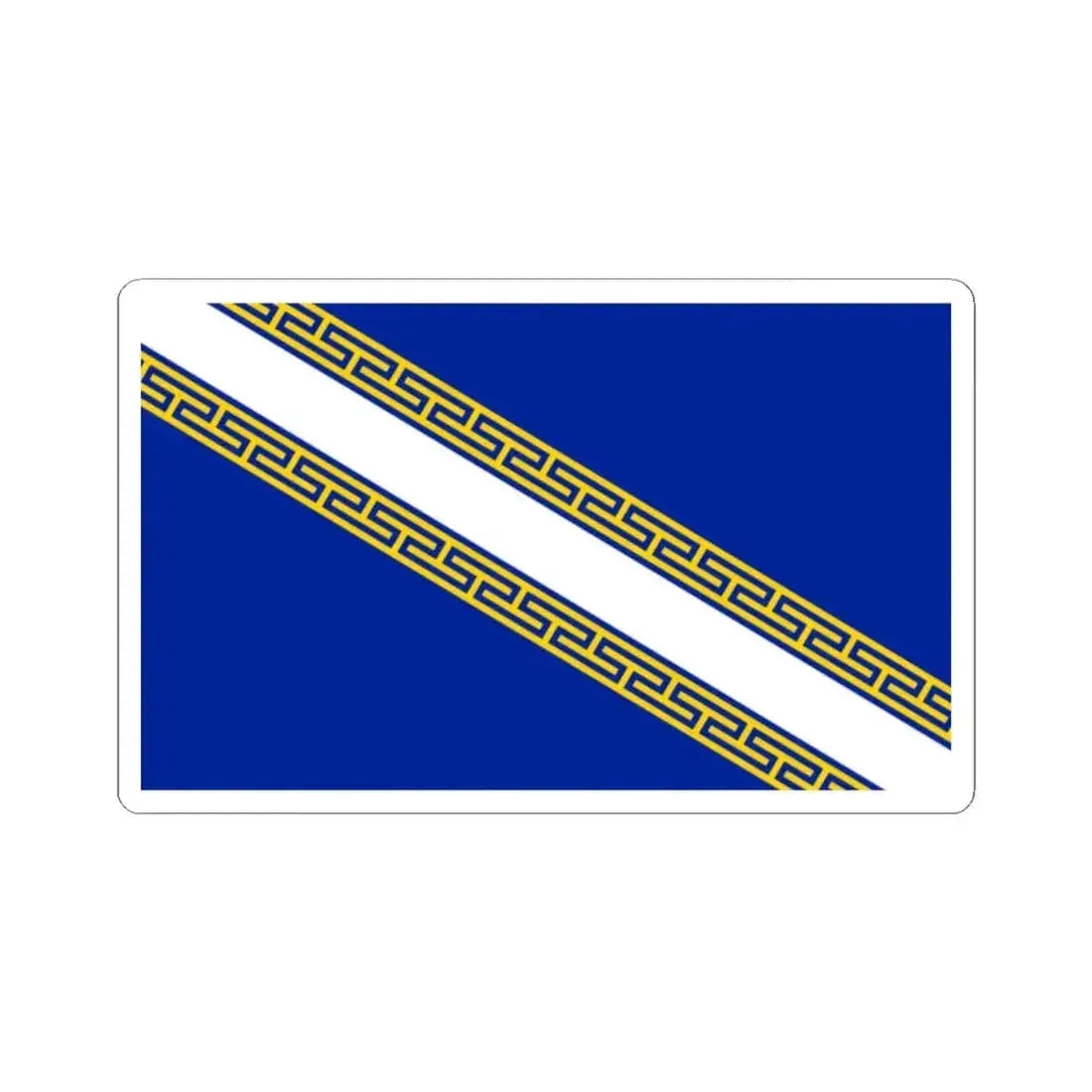 Flag of Champagne Ardenne France - STICKER Vinyl Kiss-Cut Decal 2 Inch White - The Sticker Space