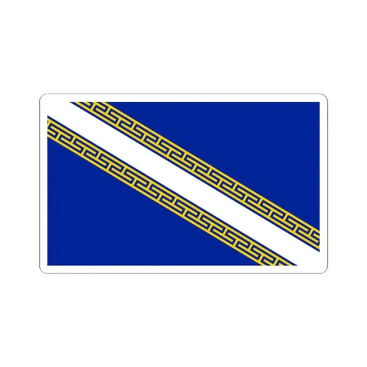 Flag of Champagne Ardenne France - STICKER Vinyl Kiss-Cut Decal 2 Inch White - The Sticker Space
