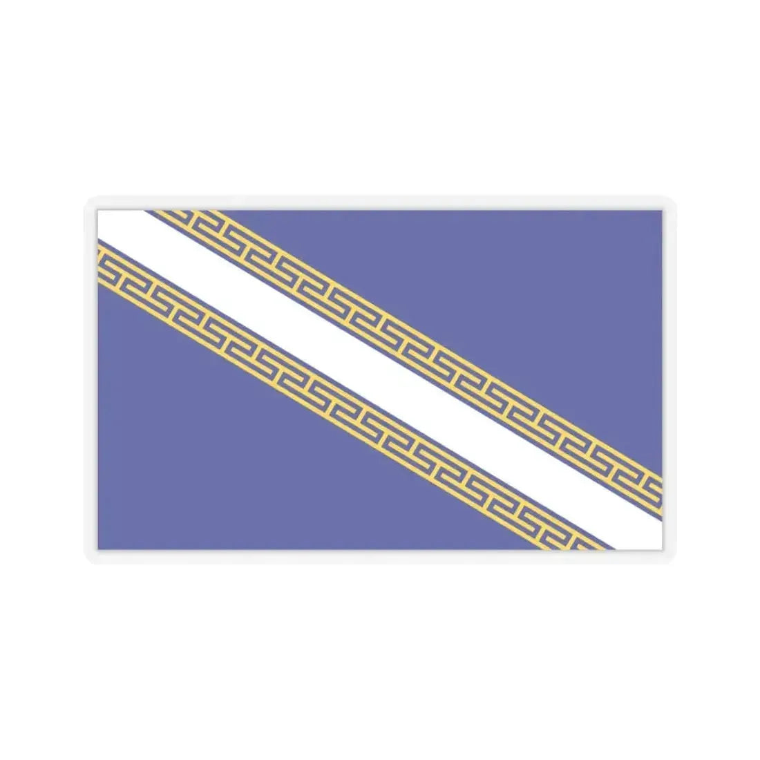Flag of Champagne Ardenne France - STICKER Vinyl Kiss-Cut Decal 3 Inch Transparent - The Sticker Space
