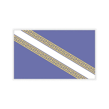 Flag of Champagne Ardenne France - STICKER Vinyl Kiss-Cut Decal 3 Inch Transparent - The Sticker Space