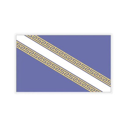 Flag of Champagne Ardenne France - STICKER Vinyl Kiss-Cut Decal 4 Inch Transparent - The Sticker Space