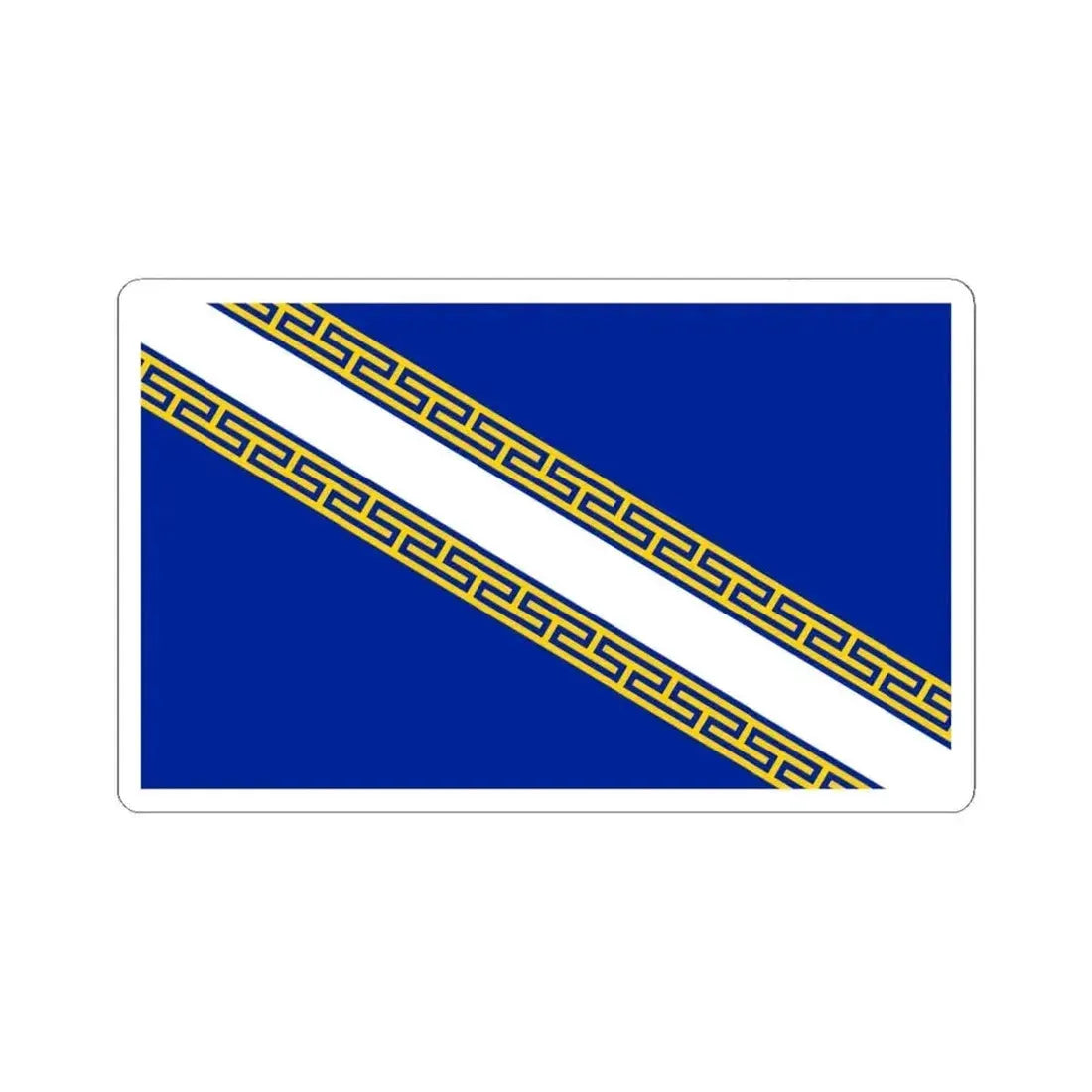 Flag of Champagne Ardenne France - STICKER Vinyl Kiss-Cut Decal 6 Inch White - The Sticker Space