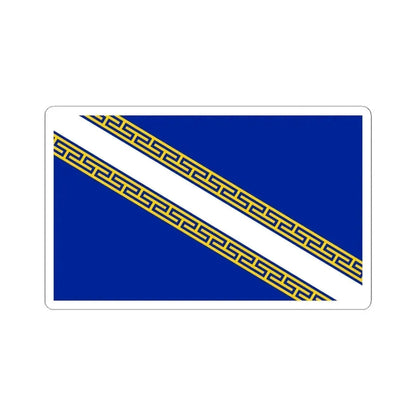Flag of Champagne Ardenne France - STICKER Vinyl Kiss-Cut Decal 6 Inch White - The Sticker Space