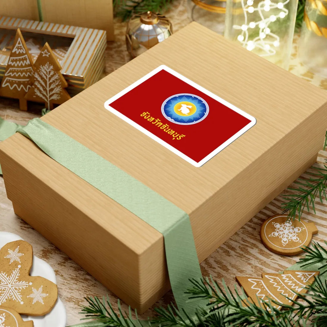 Flag of Chanthaburi (Thailand) STICKER Vinyl Kiss-Cut Decal - The Sticker Space