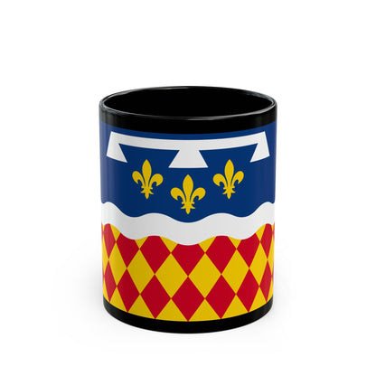 Flag of Charente France 2 - Black Coffee Mug-11oz-The Sticker Space