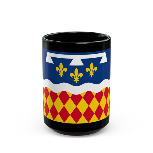 Flag of Charente France 2 - Black Coffee Mug-15oz-The Sticker Space