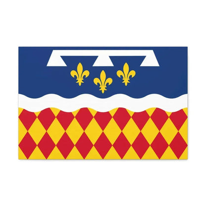 Flag of Charente France 2 - Canvas Wall Art 24″ x 16″ 1.25" - The Sticker Space