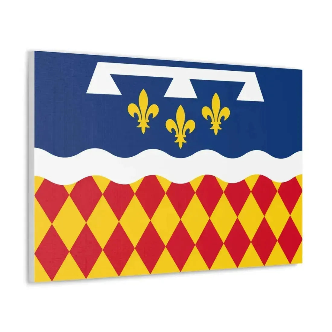 Flag of Charente France 2 - Canvas Wall Art - The Sticker Space
