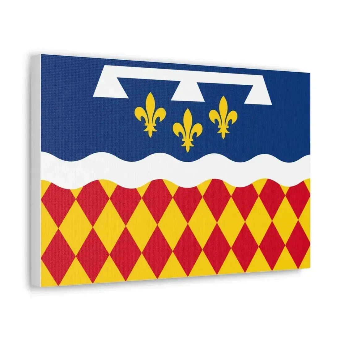 Flag of Charente France 2 - Canvas Wall Art - The Sticker Space