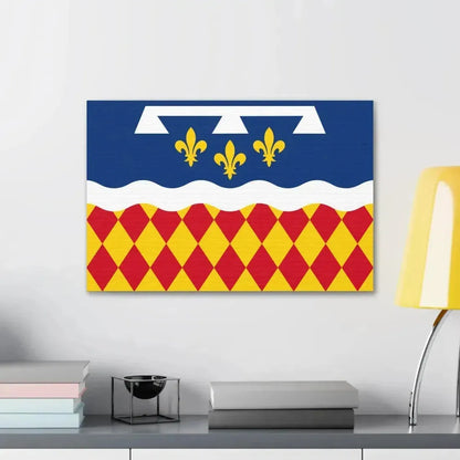 Flag of Charente France 2 - Canvas Wall Art - The Sticker Space