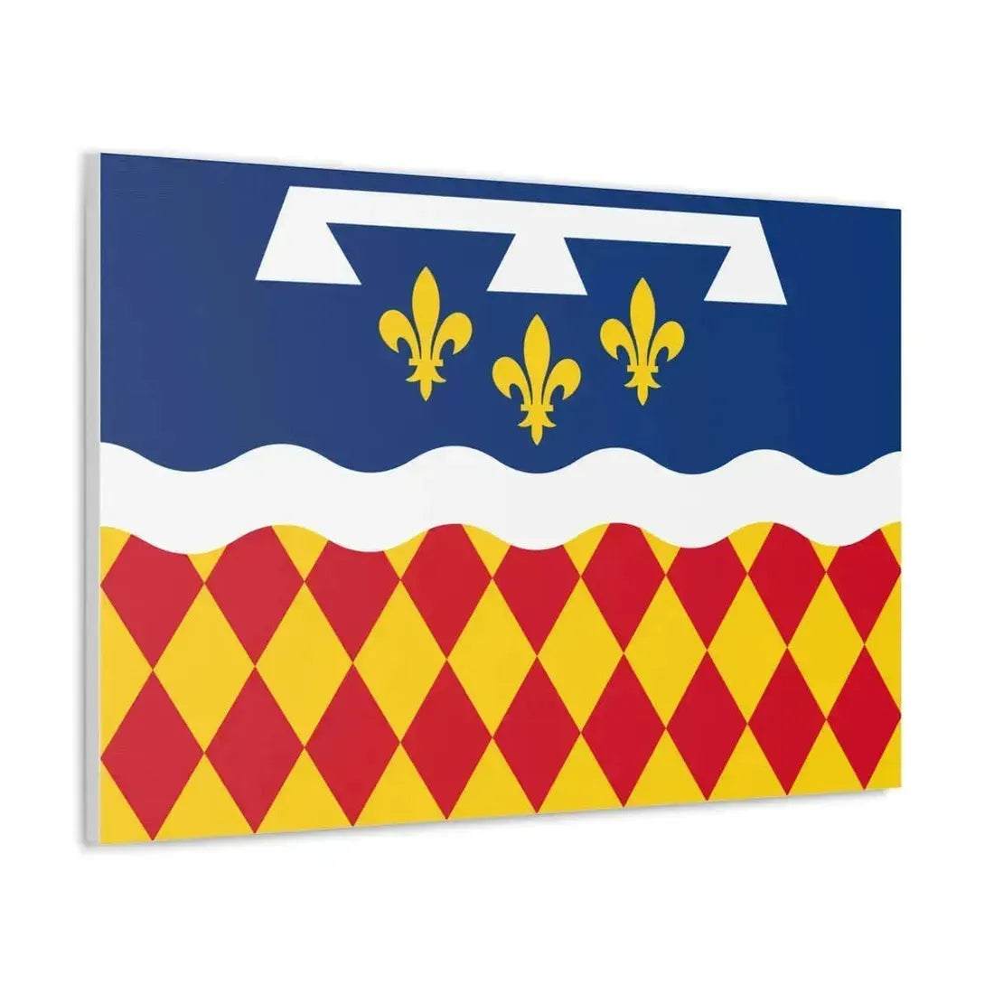 Flag of Charente France 2 - Canvas Wall Art - The Sticker Space