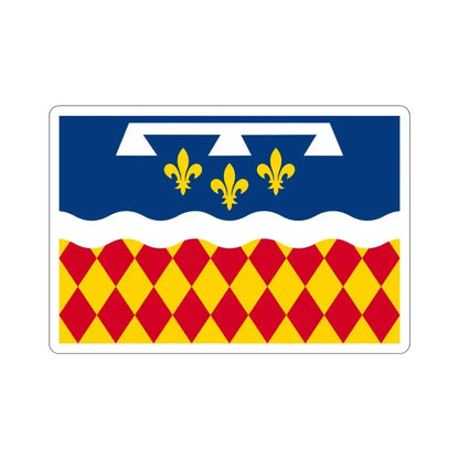 Flag of Charente France 2 STICKER Vinyl Die-Cut Decal 3 Inch - The Sticker Space