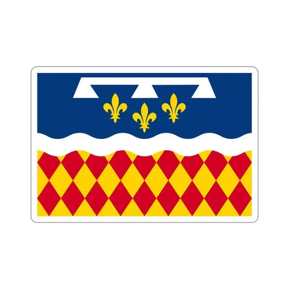 Flag of Charente France 2 STICKER Vinyl Die-Cut Decal 4 Inch - The Sticker Space