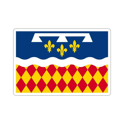 Flag of Charente France 2 STICKER Vinyl Die-Cut Decal 4 Inch - The Sticker Space