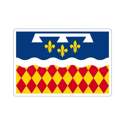 Flag of Charente France 2 STICKER Vinyl Die-Cut Decal 5 Inch - The Sticker Space