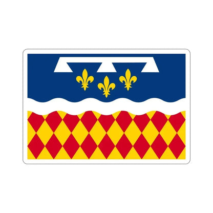Flag of Charente France 2 STICKER Vinyl Die-Cut Decal 5 Inch - The Sticker Space