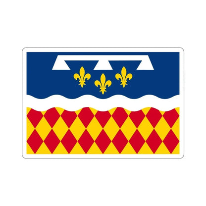 Flag of Charente France 2 STICKER Vinyl Die-Cut Decal - The Sticker Space