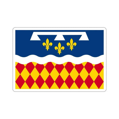 Flag of Charente France 2 STICKER Vinyl Die-Cut Decal - The Sticker Space