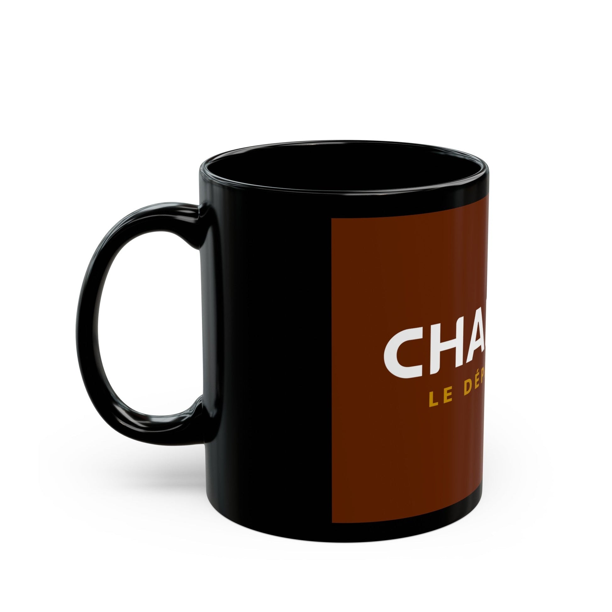 Flag of Charente France - Black Coffee Mug-The Sticker Space