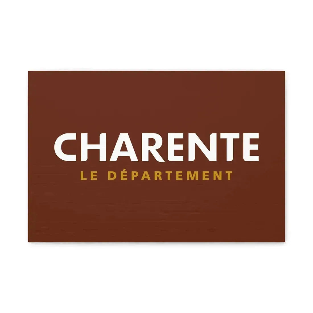 Flag of Charente France - Canvas Wall Art 18″ x 12″ 1.25" - The Sticker Space